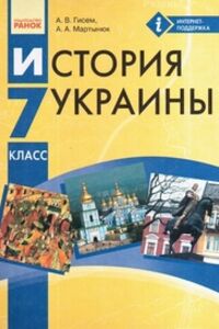 Підручники Історія України 7 клас О. В. Гісем, О.О. Мартинюк 2015 Російською мовою